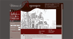 Desktop Screenshot of en.chateau-argouges.com